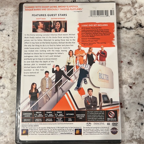 Arrested Development - Complete Third Season Box Set on DVD (NEW/UNOPENED) - Picture 4 of 4